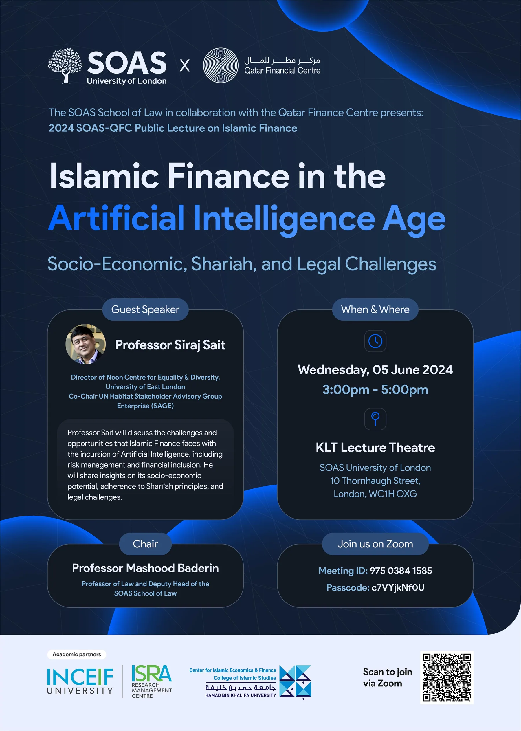 SOAS-QFC Public Lecture on Islamic Finance, 2024